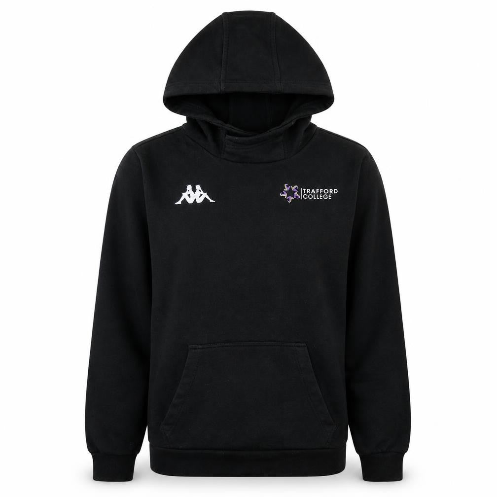 Kappa Men's Black Small Pullover Hoodie Trafford College Fleece