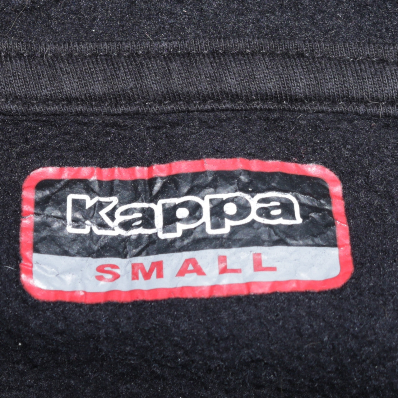 Kappa Men's Black Small Pullover Hoodie Trafford College Fleece