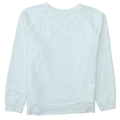 Levi's Womens White Logo Crew Neck Pullover Sweatshirt Size M