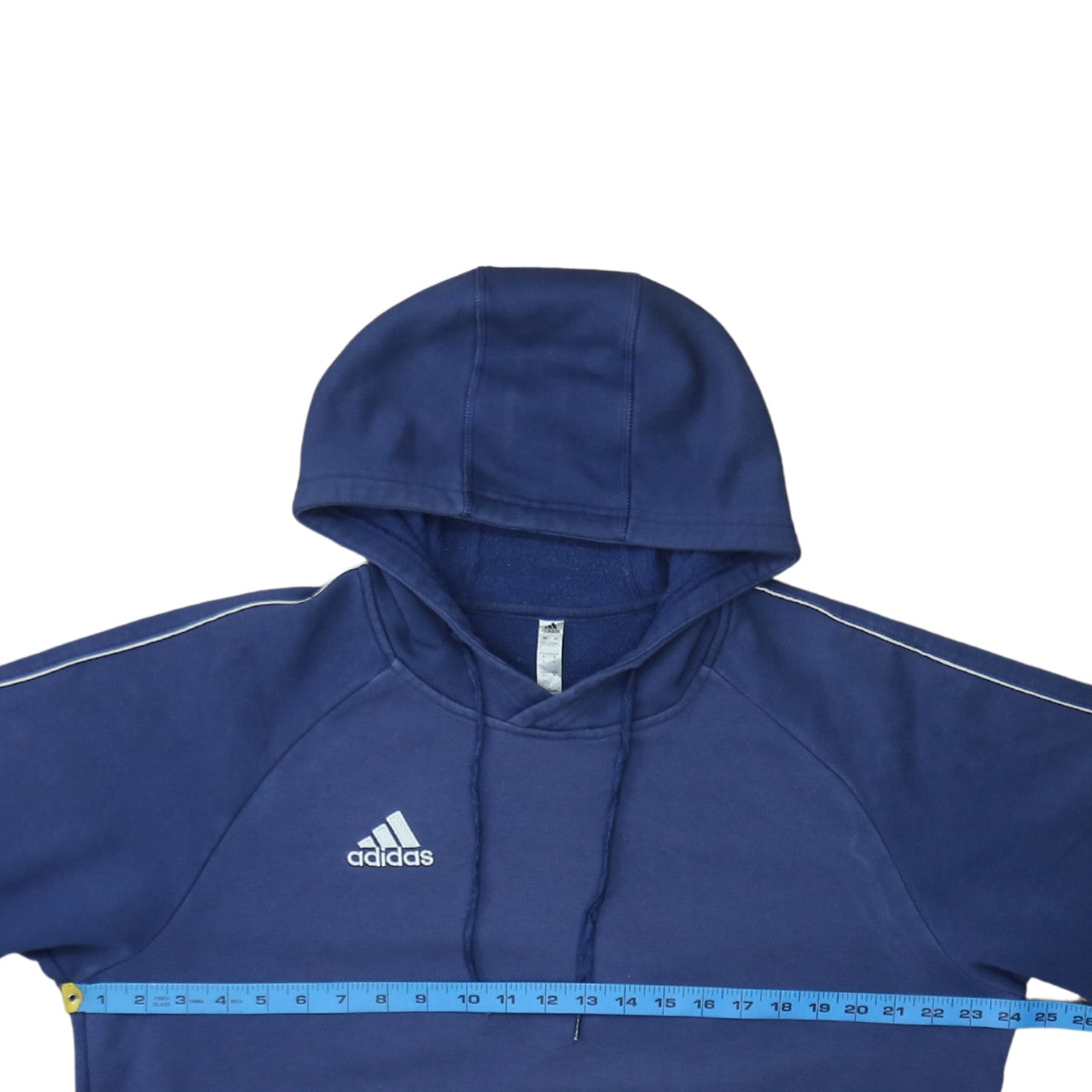 Adidas Men's Blue Pullover Hoodie Size L Regular Fit Sportswear