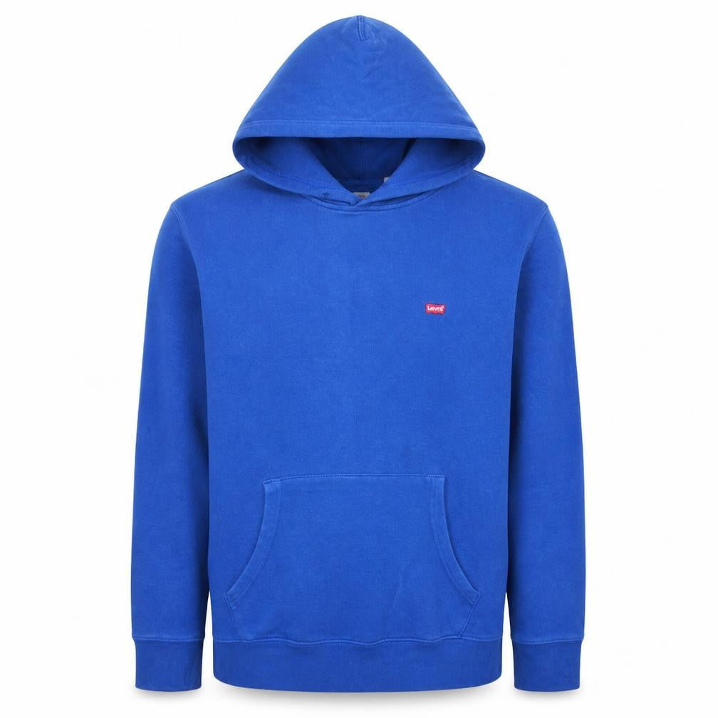 Levi's Mens Blue Pullover Hoodie Medium Regular Fit Fleece