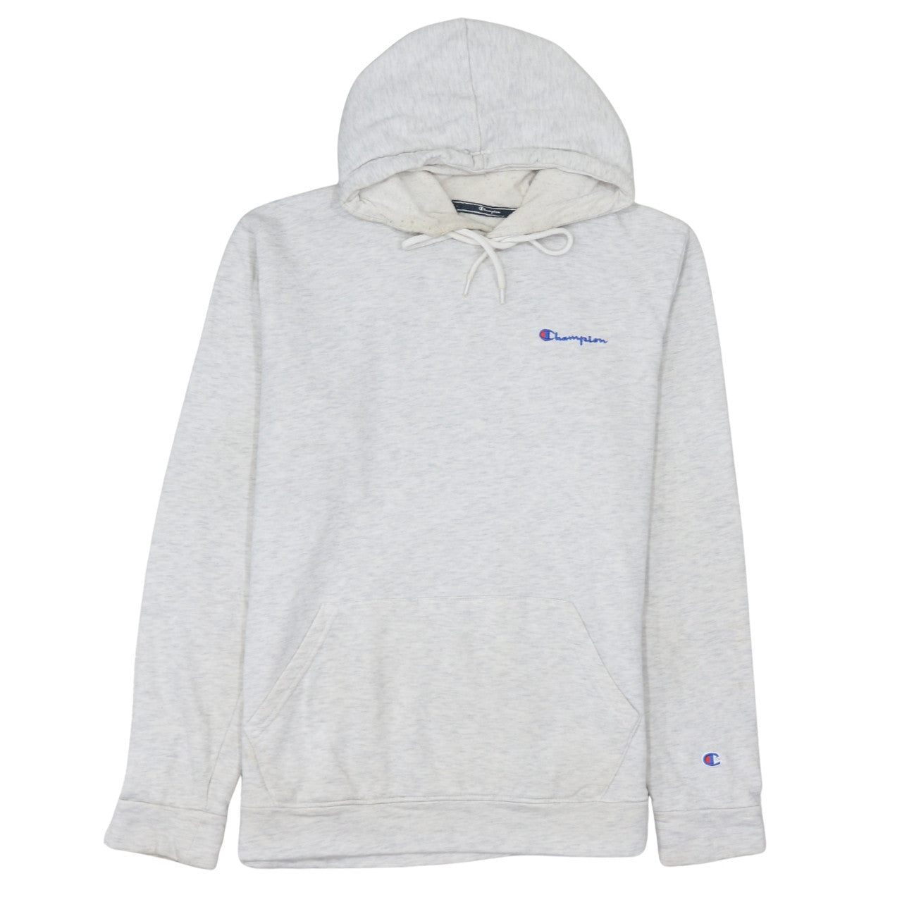 Champion Men's Grey Pullover Hoodie Medium Classic Fleece Logo