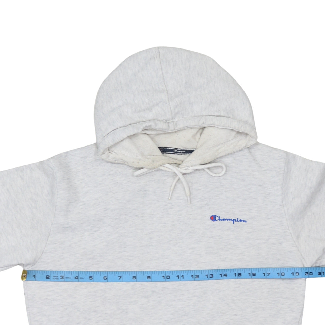 Champion Men's Grey Pullover Hoodie Medium Classic Fleece Logo