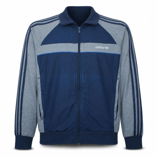 Adidas Men's Blue Full Zip Tracksuit Sweatshirt Size M