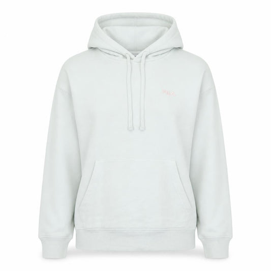 Fila Womens White Hooded Pullover Sweatshirt Size M Cotton Blend