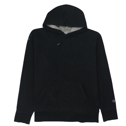 Champion Men's Black Pullover Hoodie Size L Fleece Sportswear