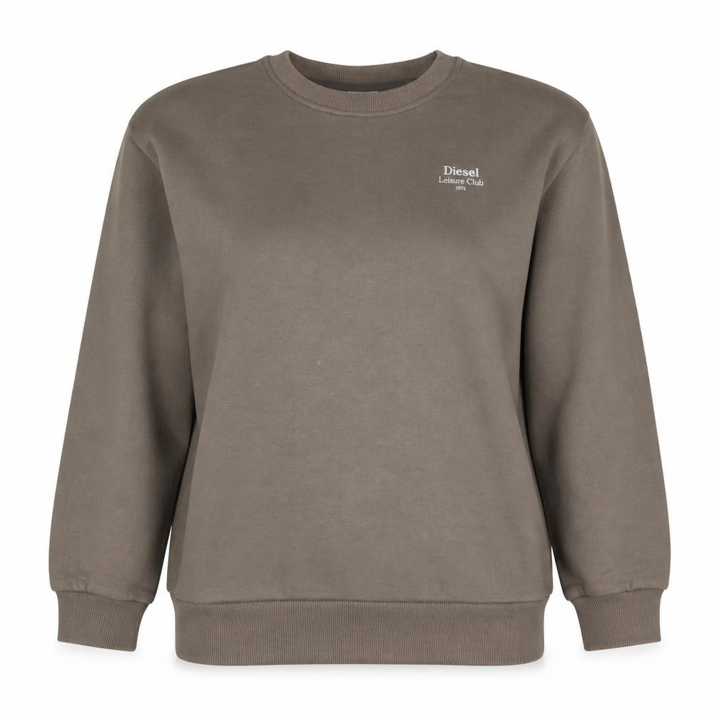 Diesel Women’s Brown Small Pullover Sweatshirt Cotton Blend
