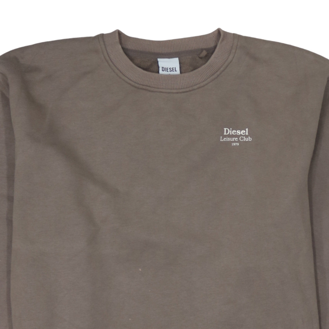 Diesel Women’s Brown Small Pullover Sweatshirt Cotton Blend