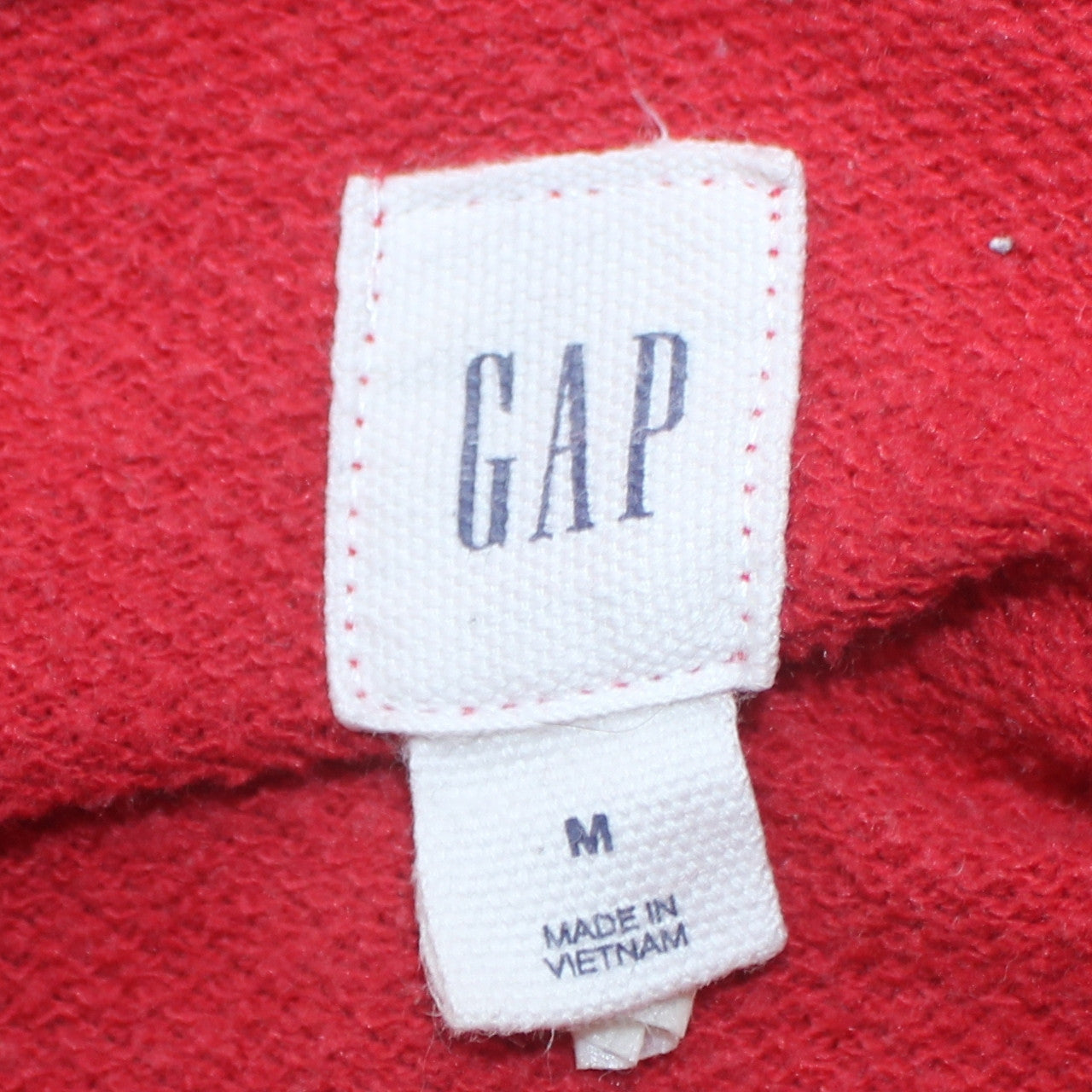 GAP Women's Red Full Zip Hoodie Size M Cotton Blend Casual