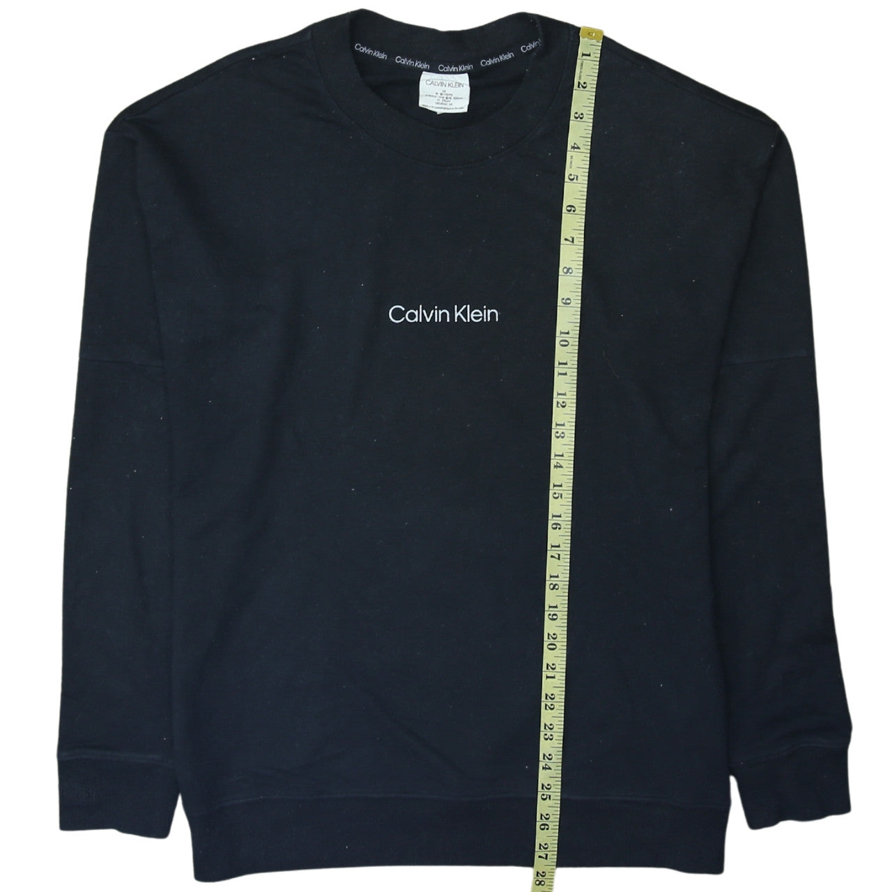 Calvin Klein Men's Black Logo Pullover Sweatshirt M