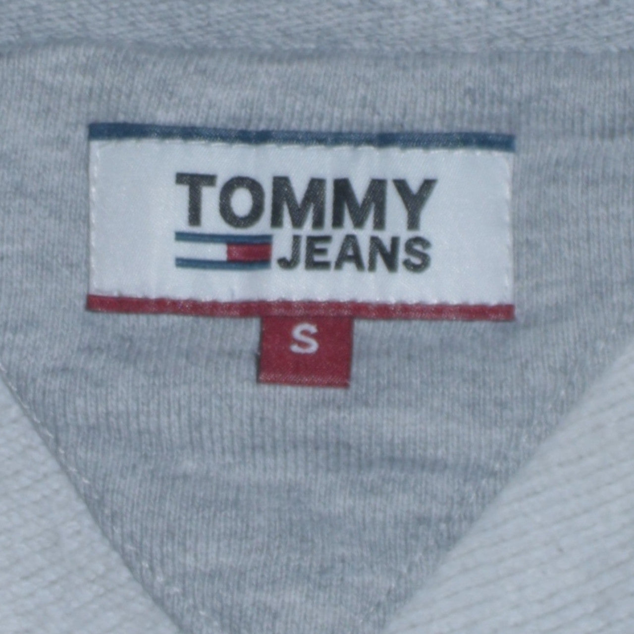 Tommy Jeans Women's Grey Cotton Crew Neck Sweatshirt Size S