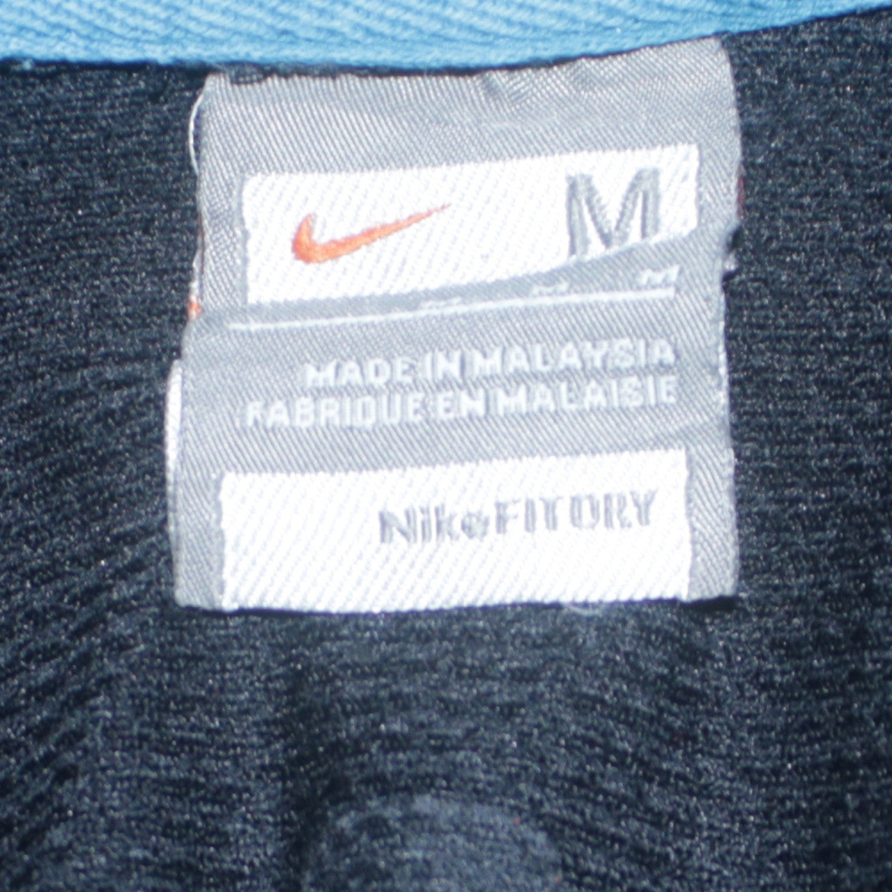 Nike Men's Blue Black 1/4 Zip Pullover Hoodie Size M