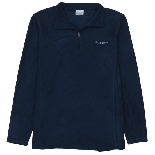 Columbia Men's Blue Fleece 1/4 Zip Pullover Sweatshirt M