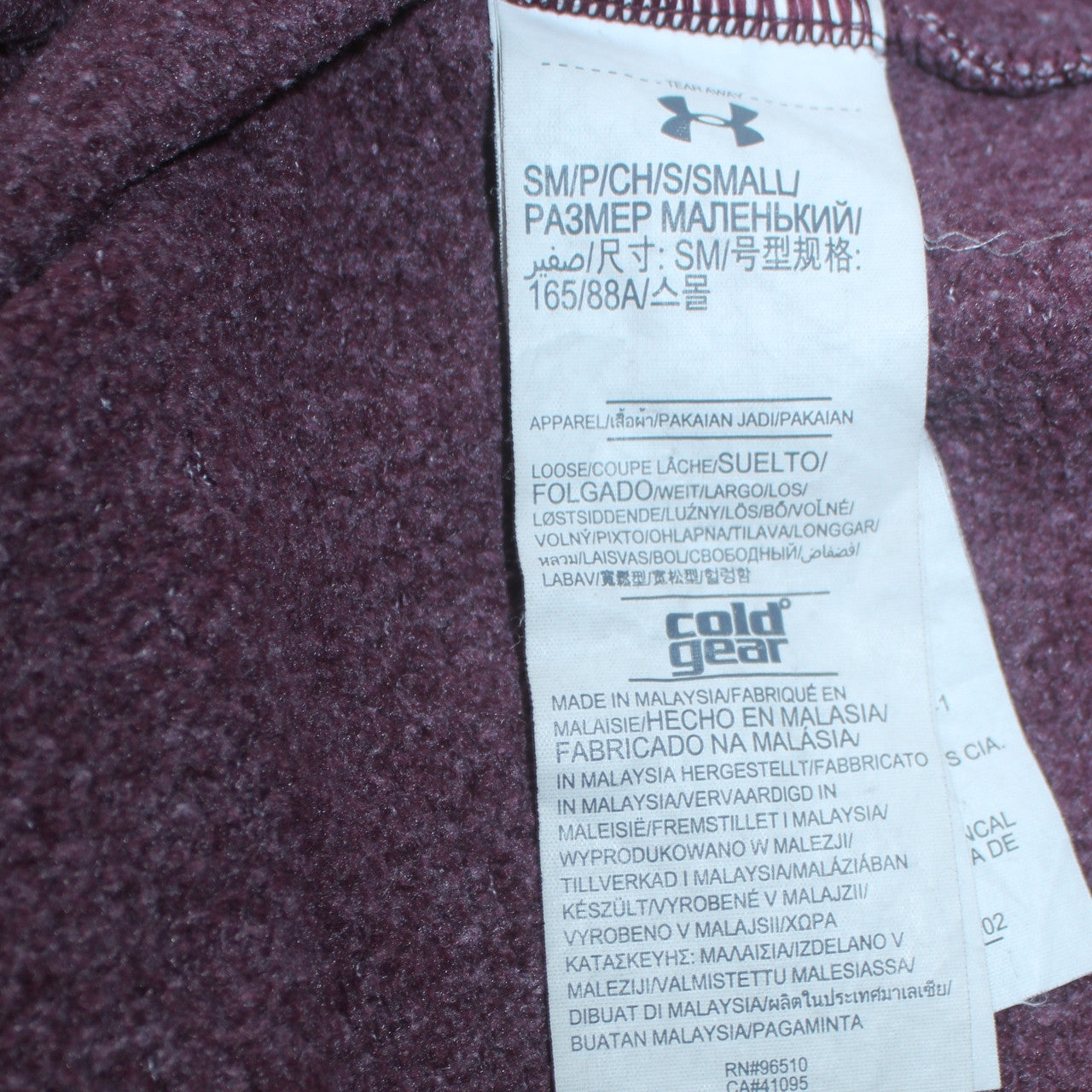 Under Armour Men's Purple Grey Pullover Hoodie Size Small