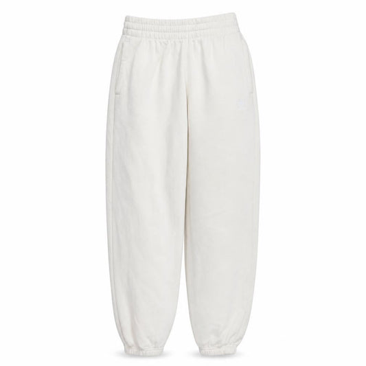 Adidas Women's White Sweatpants Size 10 Tapered Fleece Joggers