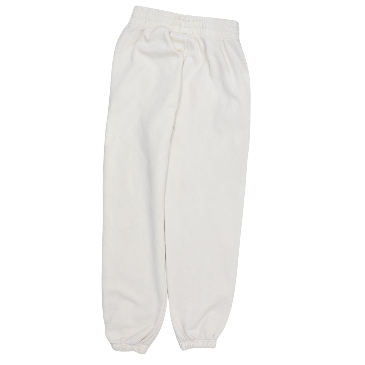 Adidas Women's White Sweatpants Size 10 Tapered Fleece Joggers