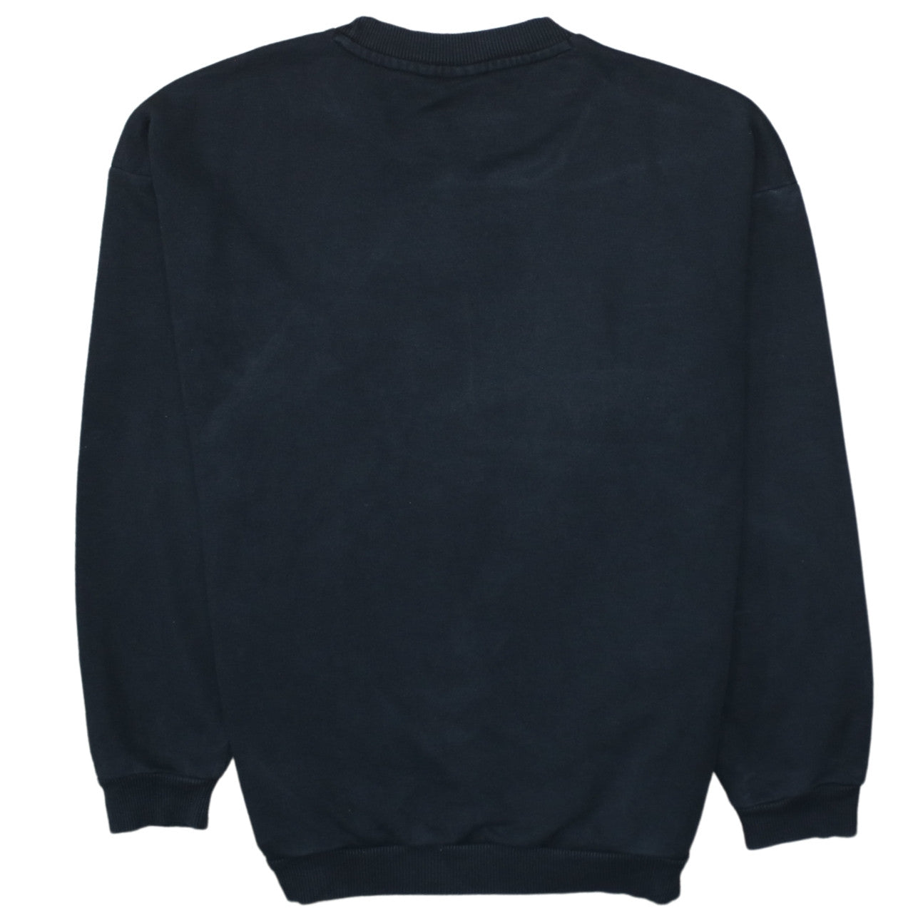Adidas Women Black Crew Neck Pullover Sweatshirt Size 10 Logo Print