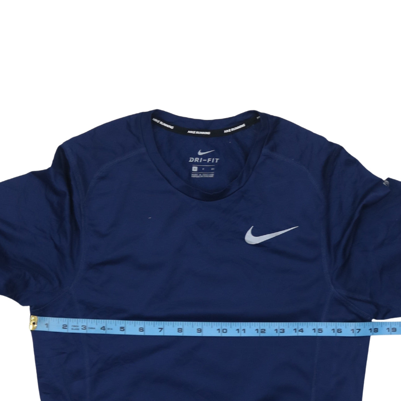 Nike Men's Blue Dri-FIT Long Sleeve Running T-Shirt Size S