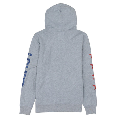 Preloved Levi's Boys Grey Pullover Hoodie 14 Years Hooded Graphic Print Sweatshirt - Label