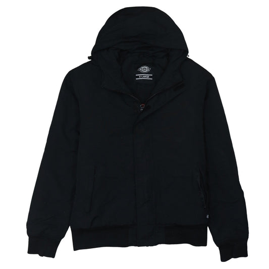 Dickies Men's Black XL Hooded Bomber Jacket Workwear Coat