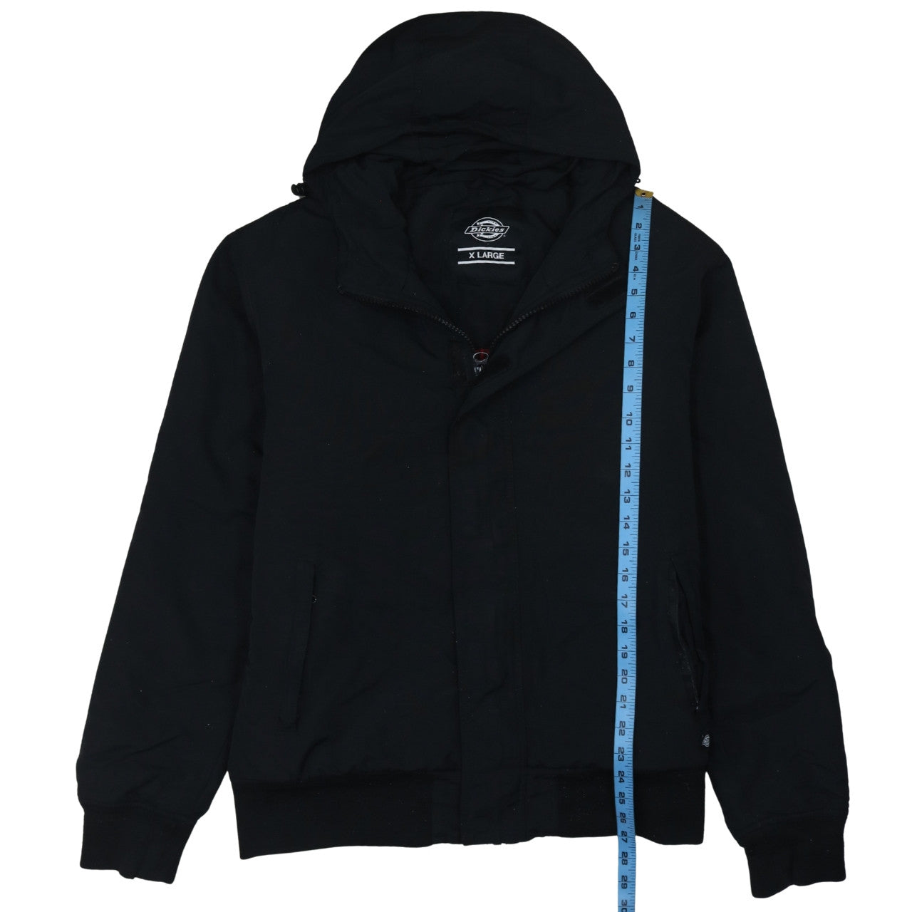 Dickies Men's Black XL Hooded Bomber Jacket Workwear Coat