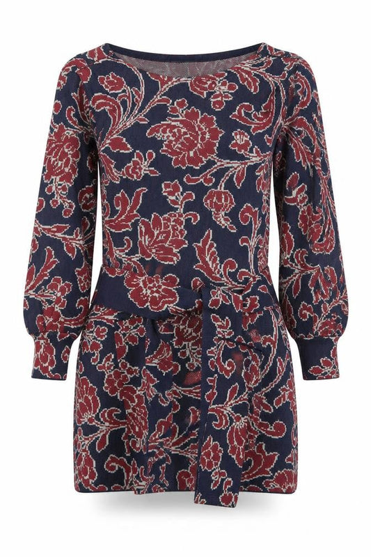 Zara Women Multicoloured S Floral Belted Shift Dress