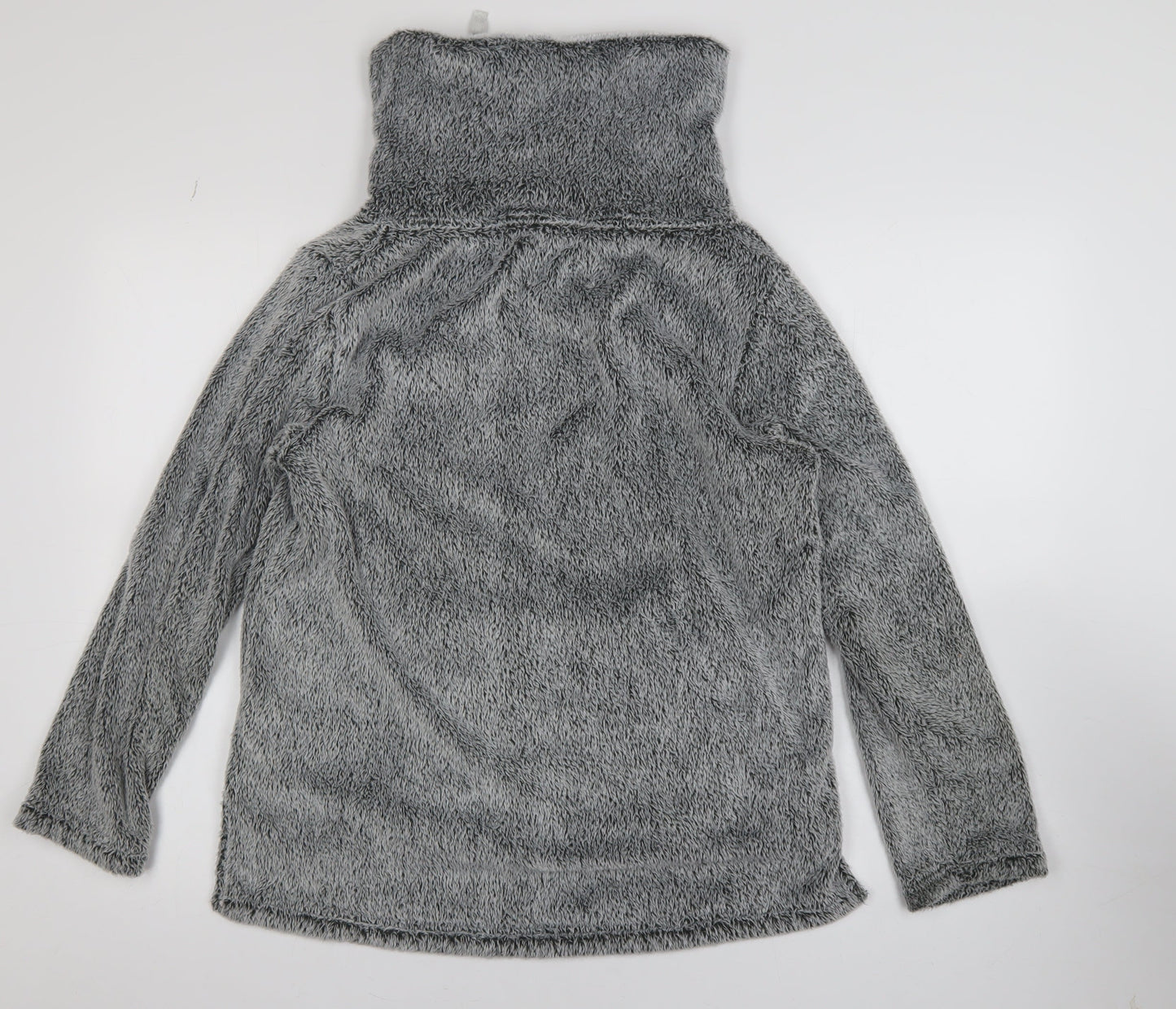Next Women Grey Small 1/4 Zip Pullover Fleece Sweatshirt