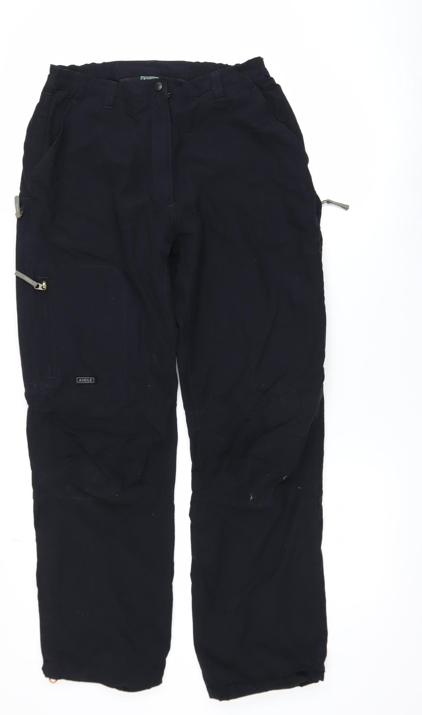 Aigle Men's Black Cargo Trousers Size L Regular Fit Outdoor Pants