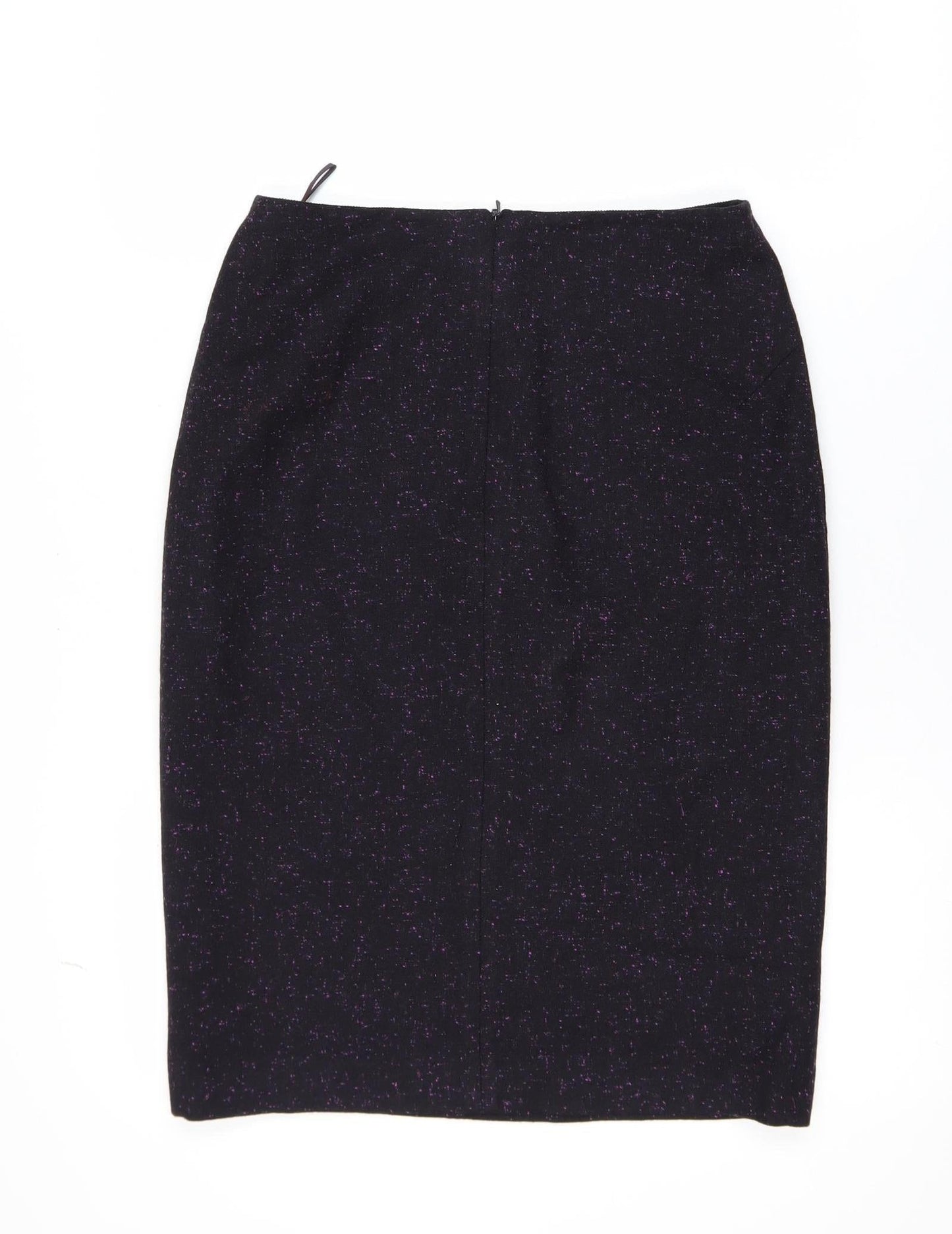 Jaeger Women Black Wool Cashmere Pencil Skirt Size 10 Lined