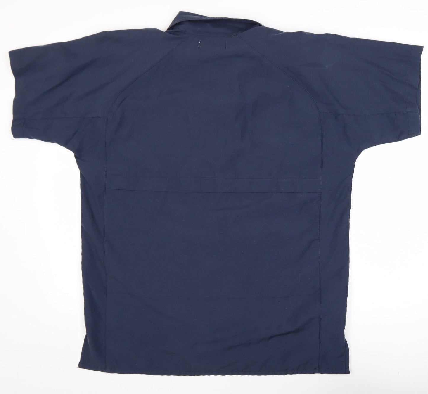TOG24 Men's Blue Short Sleeve Button-Up Casual Shirt Size L