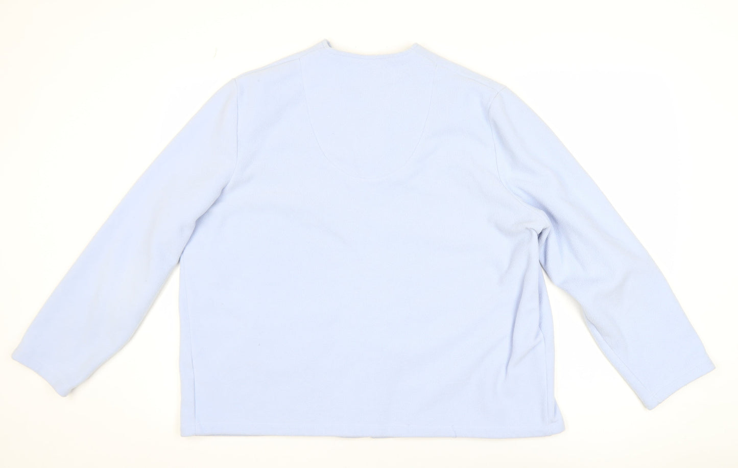 Marks and Spencer Women Blue Fleece Zip Jacket Size 16-18