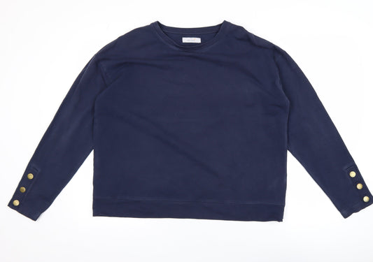 Marks and Spencer Men’s Blue Regular Fit Cotton Sweatshirt Size L