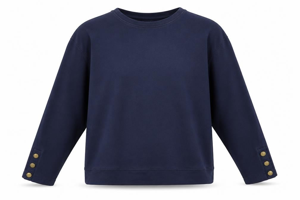 Marks & Spencer Men’s Blue Regular Fit Cotton Sweatshirt Size L