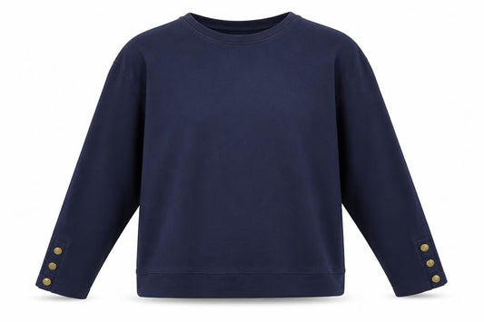 Marks & Spencer Men’s Blue Regular Fit Cotton Sweatshirt Size L