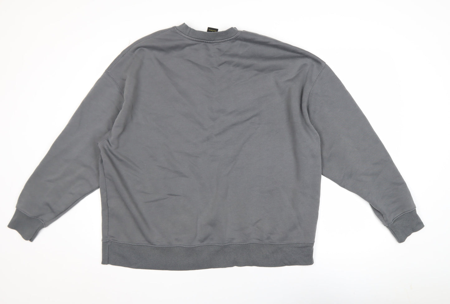 Nirvana Grey Graphic Pullover Sweatshirt Women L Cotton Blend