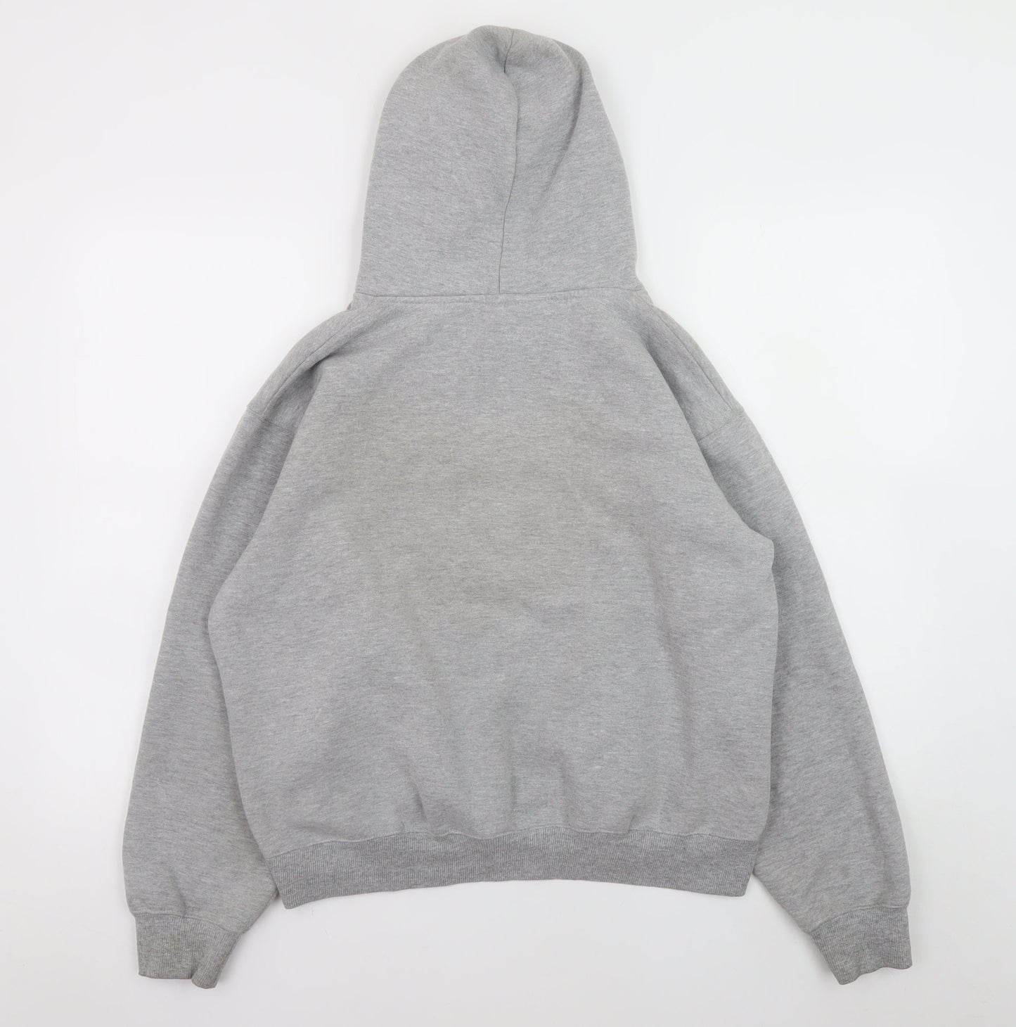 FDNY Men's Grey Pullover Hoodie Size S Embroidered Logo Sweatshirt