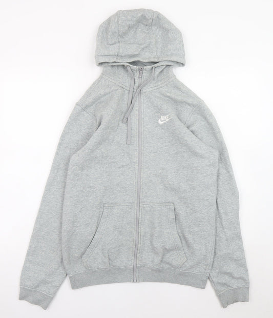 Nike Men's Grey Full Zip Hoodie Size S Regular Fit