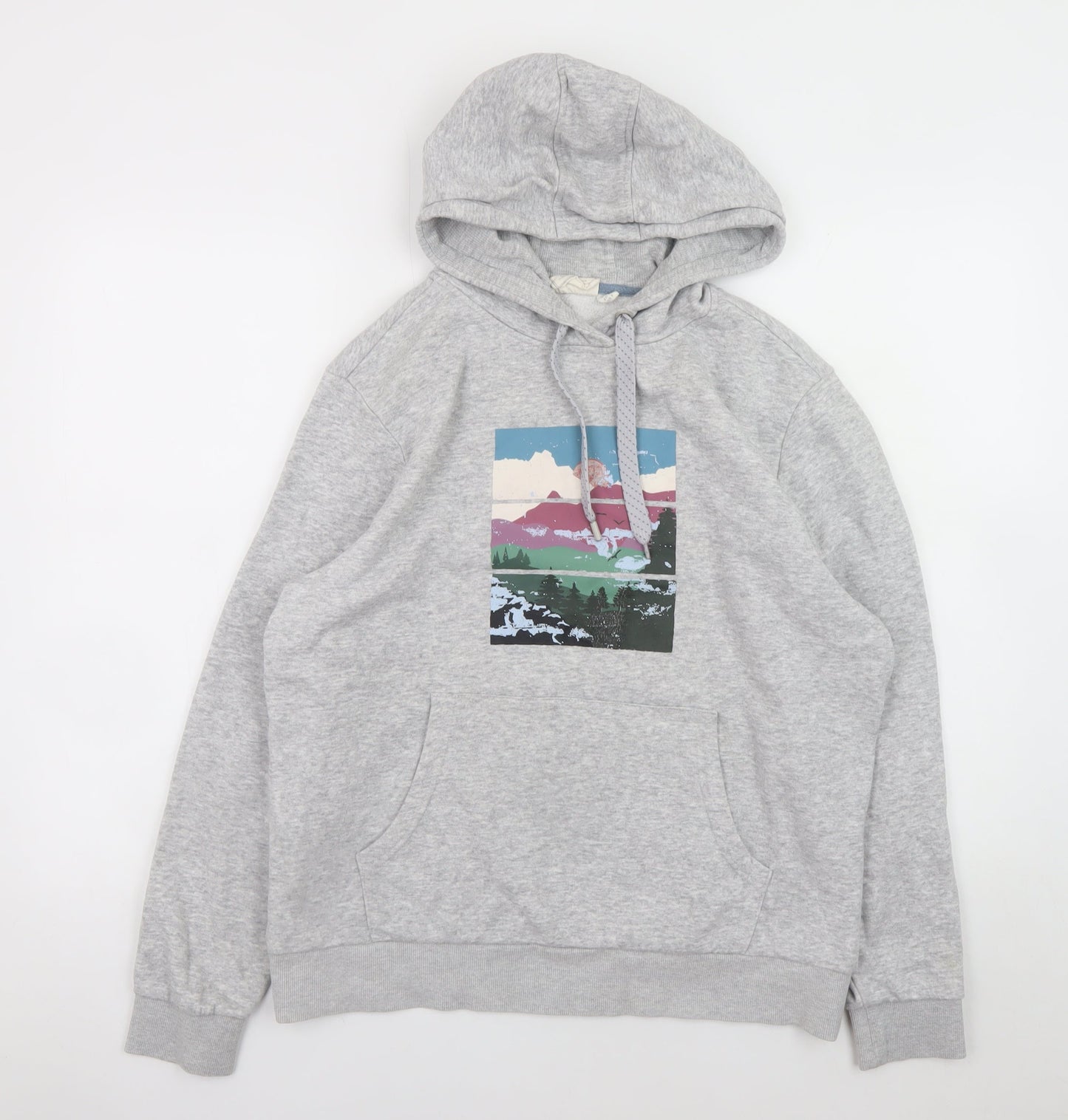 Mountain Warehouse Women’s Grey Hooded Pullover Sweatshirt UK 12