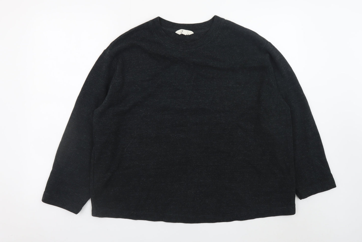 Marks and Spencer Women’s Black Cotton Pullover Jumper Size 18