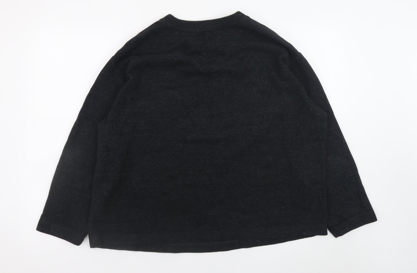 Marks and Spencer Women’s Black Cotton Pullover Jumper Size 18