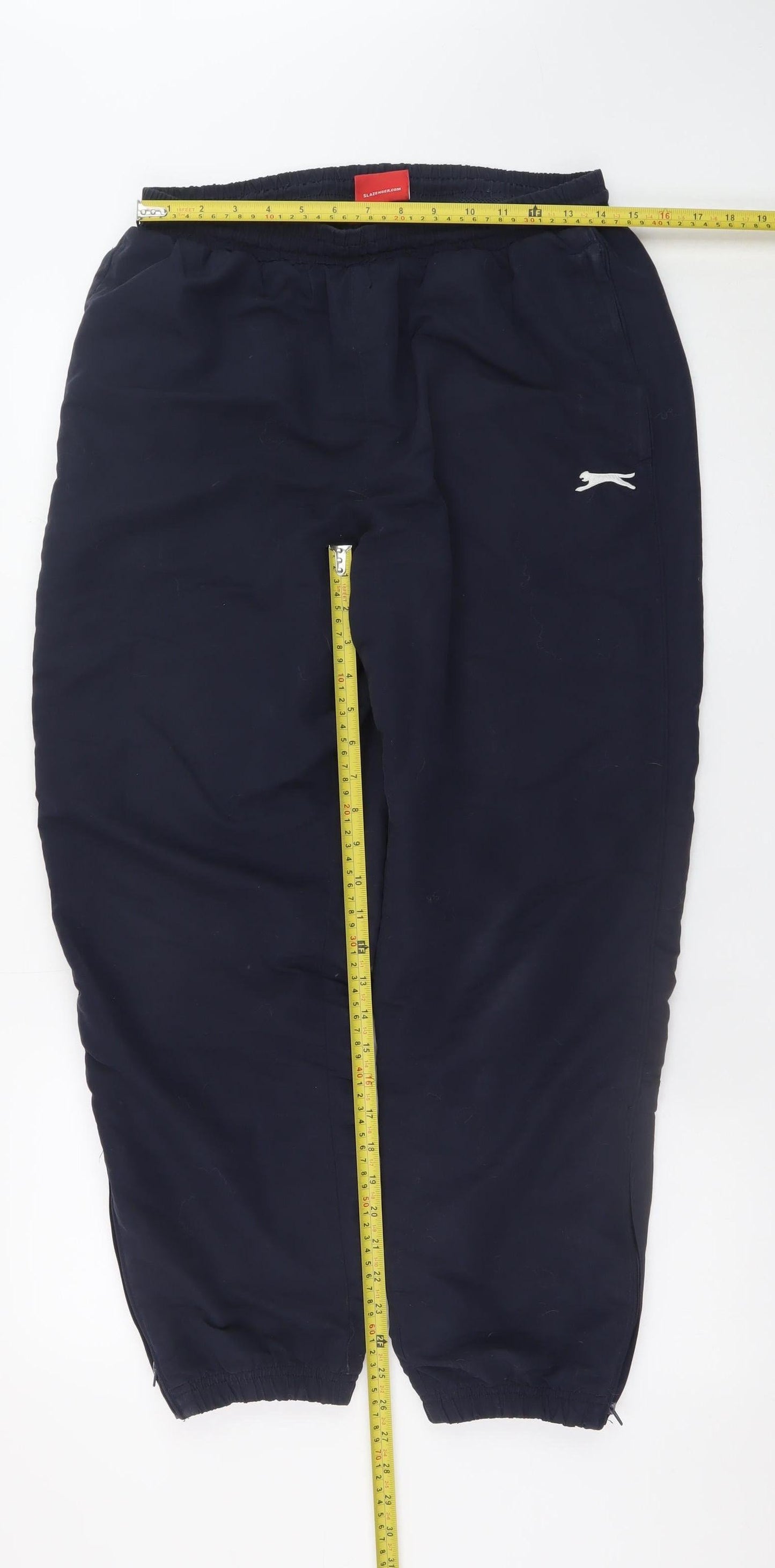 Slazenger Women’s Navy Blue L Jogger Sweatpants with Ankle Zip