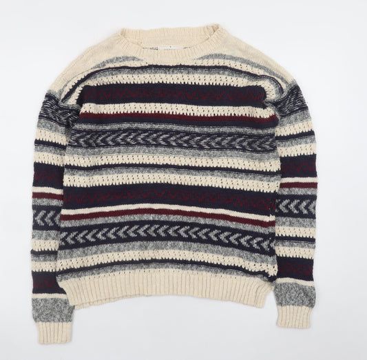 Springfield Women Multicoloured Fair Isle Knit Jumper Size 12
