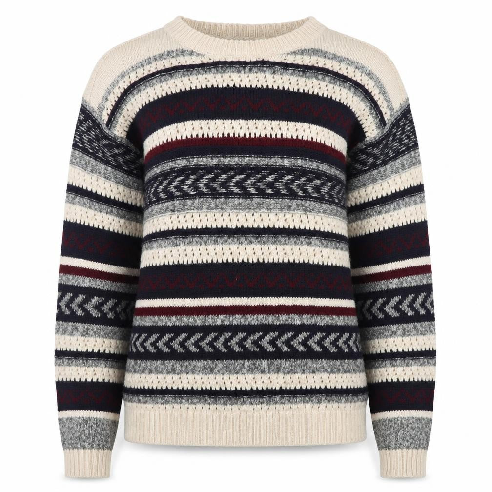 Springfield Women Multicoloured Fair Isle Knit Jumper Size 12