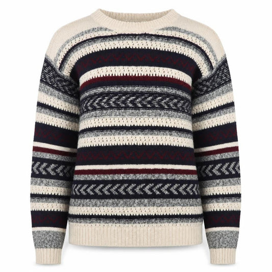 Springfield Women Multicoloured Fair Isle Knit Jumper Size 12