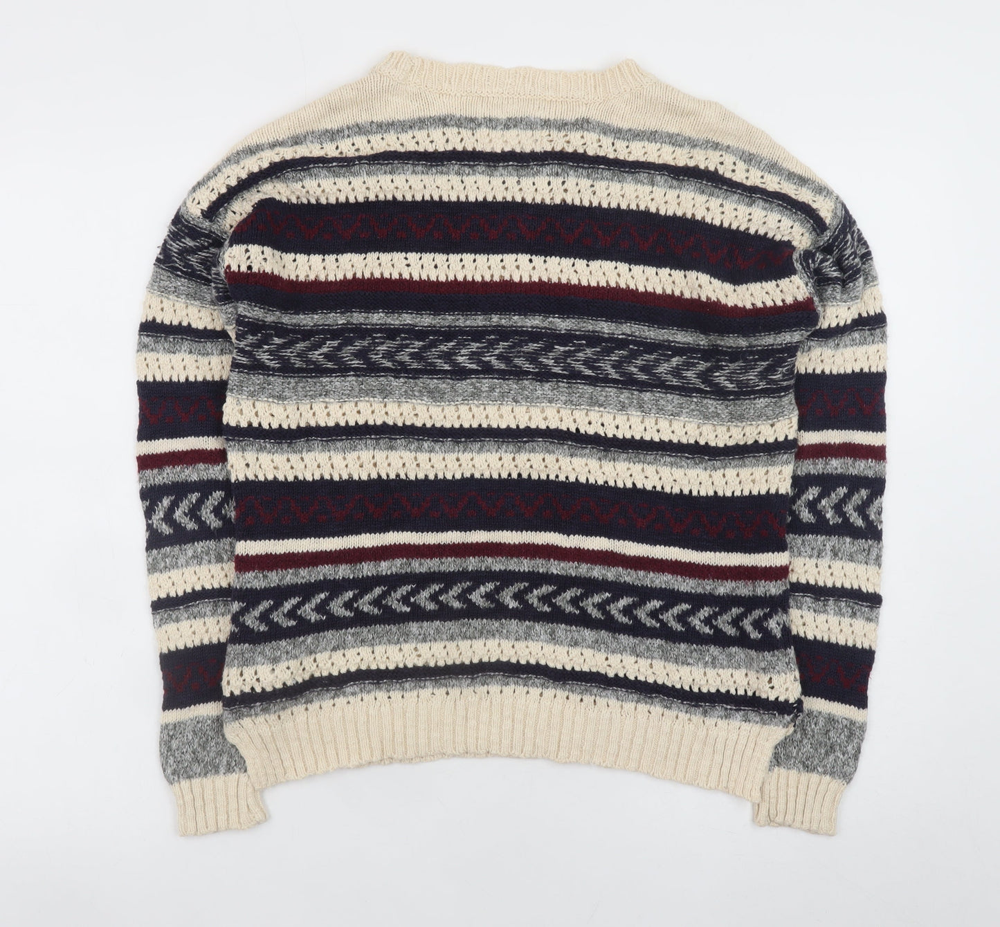 Springfield Women Multicoloured Fair Isle Knit Jumper Size 12
