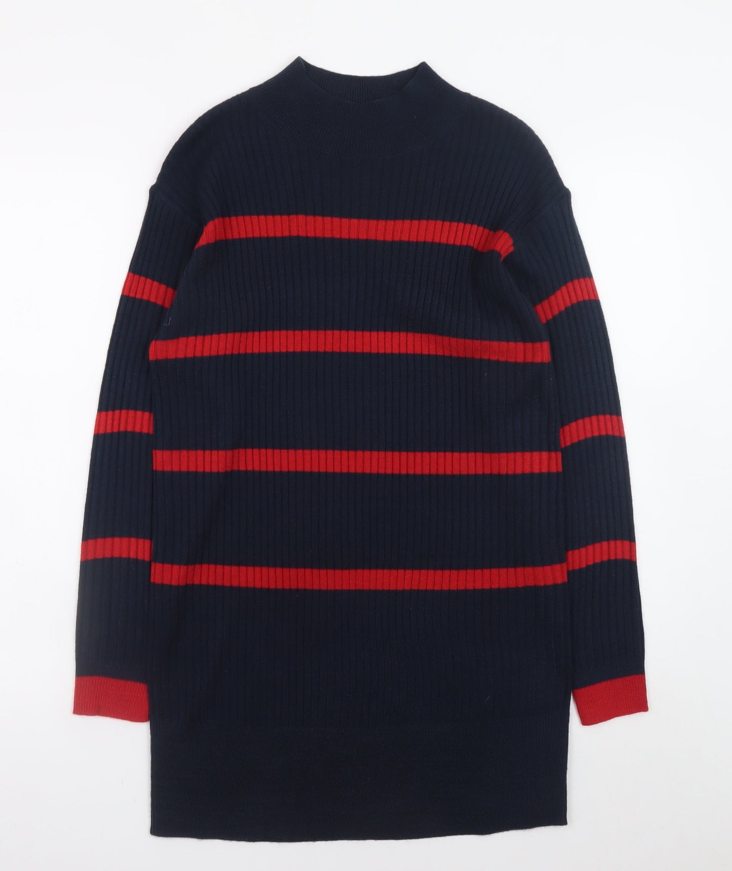 Marks and Spencer Women’s Blue Red Striped Jumper Dress Size S
