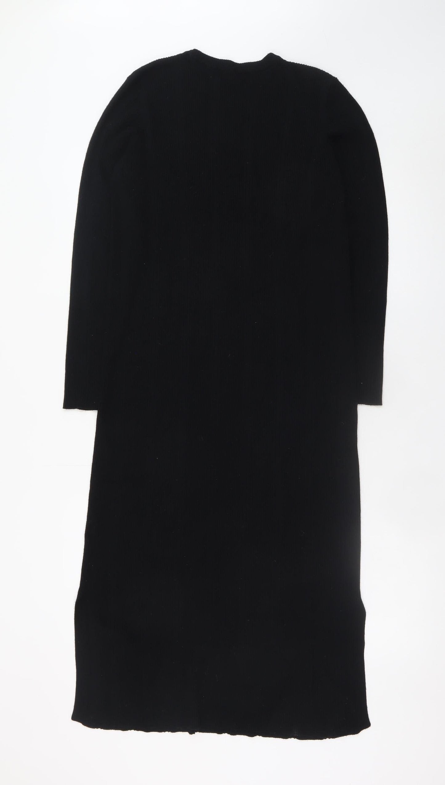 Marks and Spencer Women Black Size 16 Knit Bodycon Midi Dress