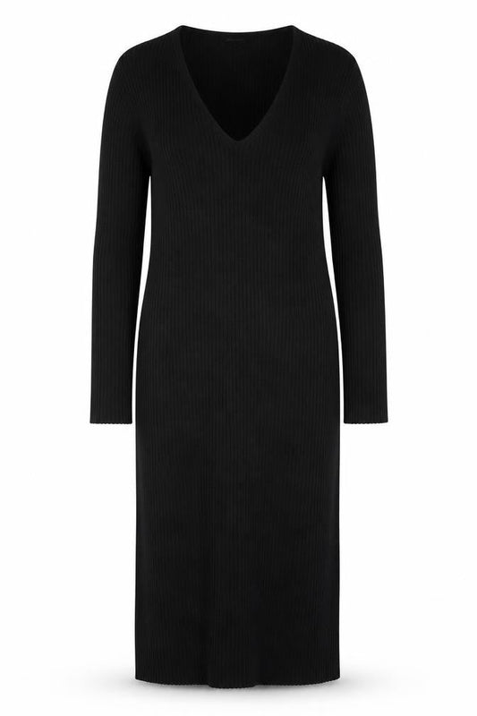 New Look Women Black Size 18 Bodycon Midi Knit Dress