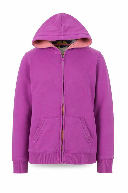 Front view of Johnnie B girls’ pink full zip hoodie 16 years cotton blend