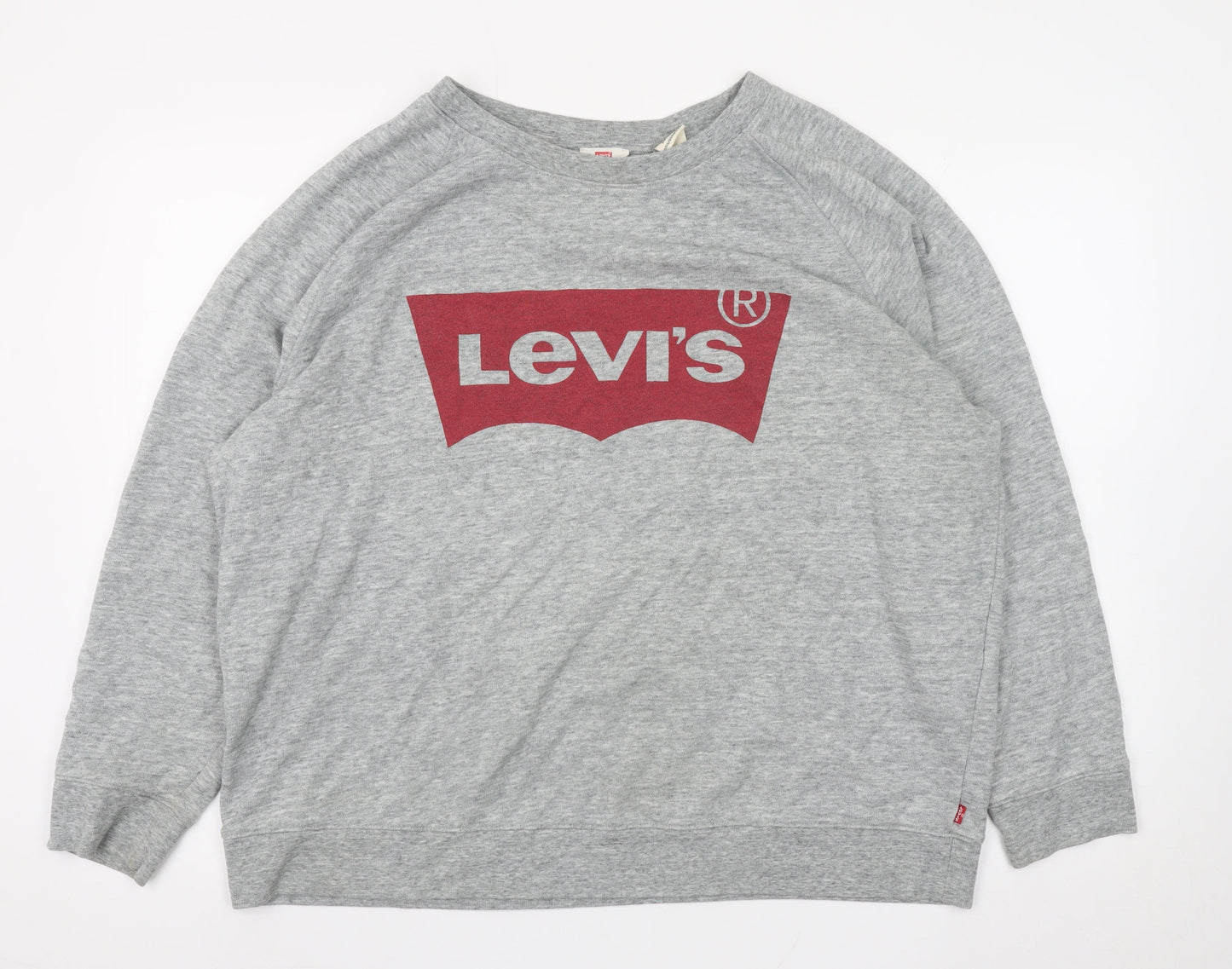 Levi's Men's Grey 3XL Graphic Logo Pullover Sweatshirt